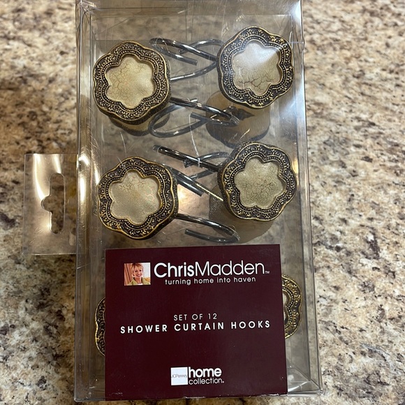 jcpenney Bath Chris Madden Shower Curtain Hooks Set Of 2 New